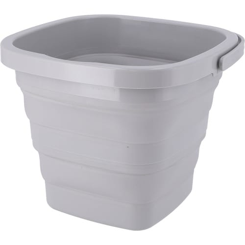 折りたたみバケツ 5L グレー 6個