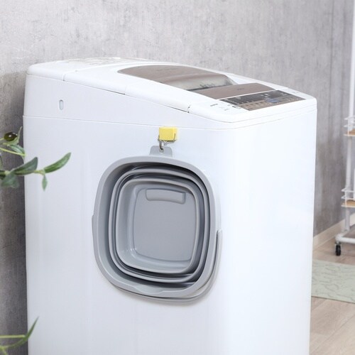 折りたたみバケツ 10L グレー 6個