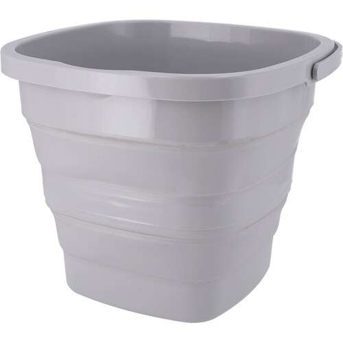 折りたたみバケツ 10L グレー 6個