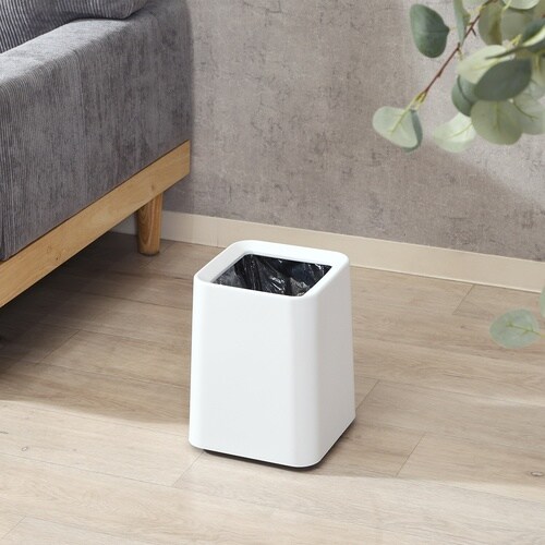 袋が隠せるゴミ箱 角形 8L WH 6個