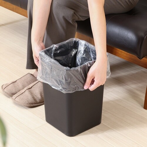 袋が隠せるゴミ箱 角形 11L WH 6個