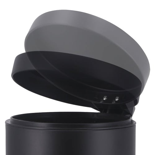 静かに閉まるゴミ箱 3L BK 6個