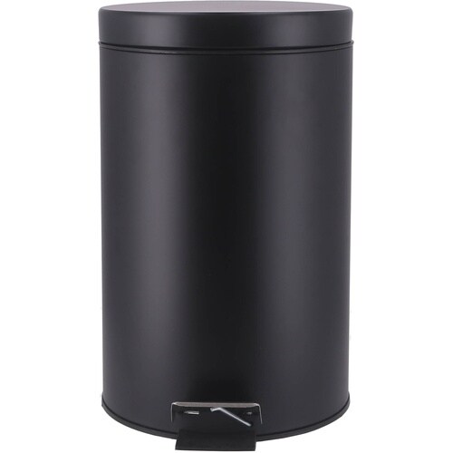 静かに閉まるゴミ箱 12L BK 4個