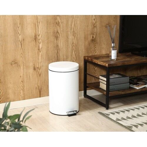静かに閉まるゴミ箱 12L WH 4個
