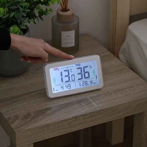電波デジタル温湿度計 ラージ 6個