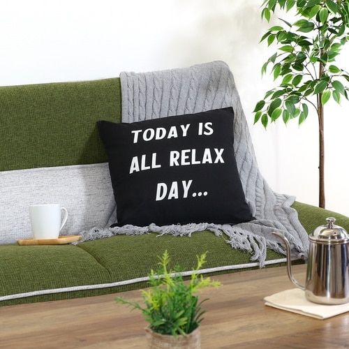 クッションカバー 45*45 RELAX 6個