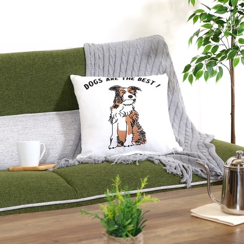 クッションカバー DOGS ARE BEST 6個