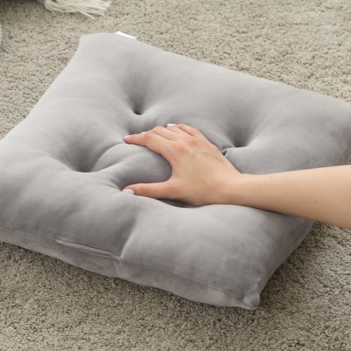 もちもちシートクッション42*40cm GY 2個