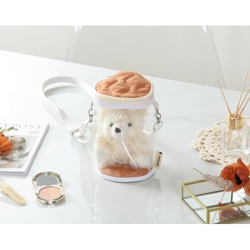 推し活 ぬいぐるみクリアバッグ オレンジ 6個