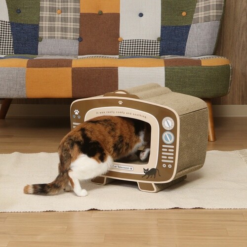 猫の爪とぎ テレビ(68128) 2個