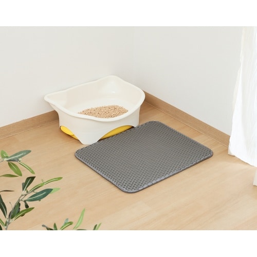 猫砂マット 50x40 グレー 6個