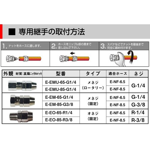 ソフトニューフレックス専用継手