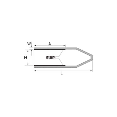 熱収縮エンドキャップ(接着剤付き)ECA−0250