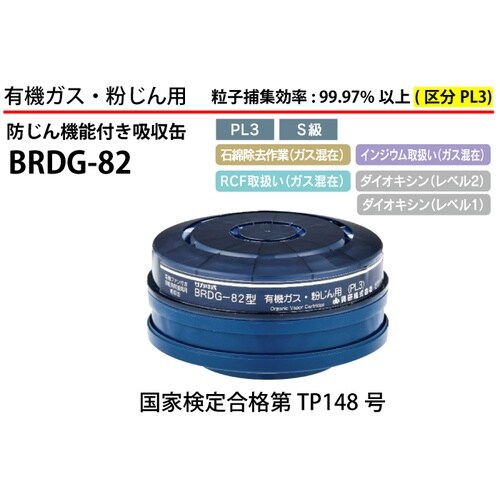 防じん機能付き吸収缶 BRDG−82