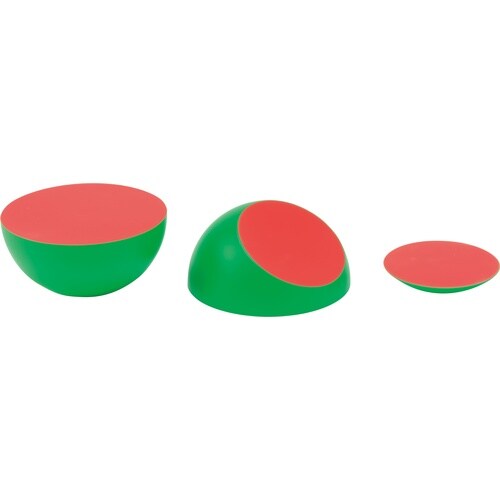 球の説明教具グループ用3個組(3分割)