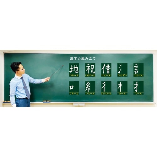 漢字の組み立てマグネット黒板