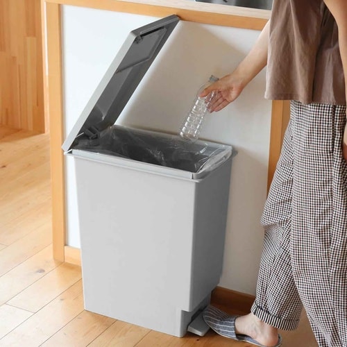 ゴミ箱 45L ペダル ユニード グレー