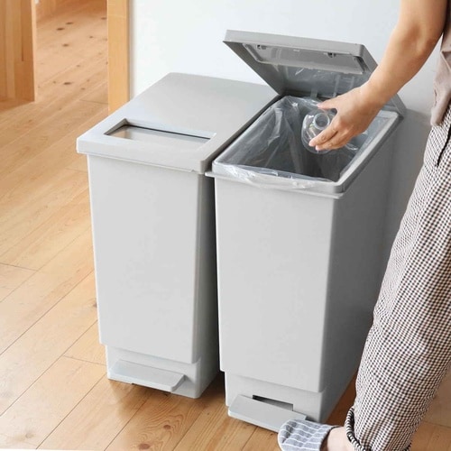 ゴミ箱 45L ペダル ユニード グレー