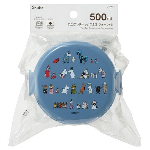 弁当箱 丸型ランチボックス2段 ムーミン80