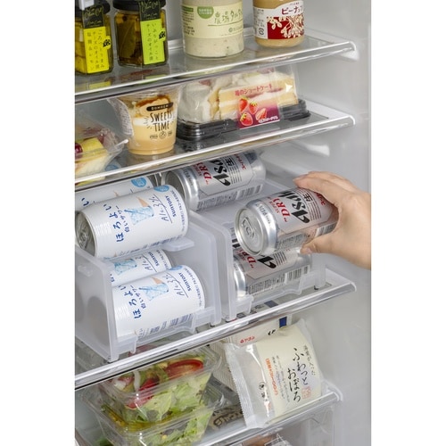 缶収納ラック 転がる缶ストッカー350 0383