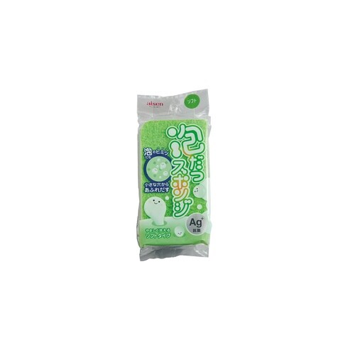キッチンスポンジ 泡だつスポンジソフト グリーン