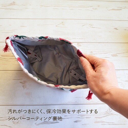 Plune ランチ巾着 イチゴ
