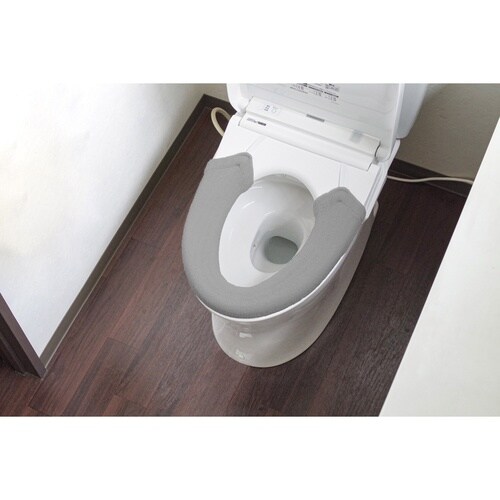 ナチュラル洗浄暖房用便座カバー グレー