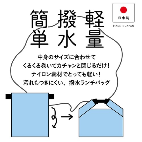 FIG 撥水ランチバッグ グレー