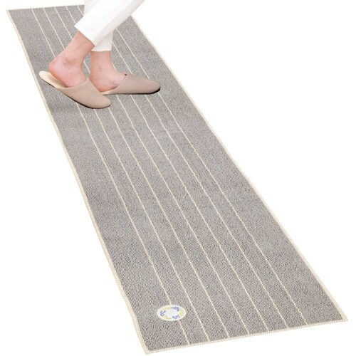 キッチンマット リース 45×240cm グレー