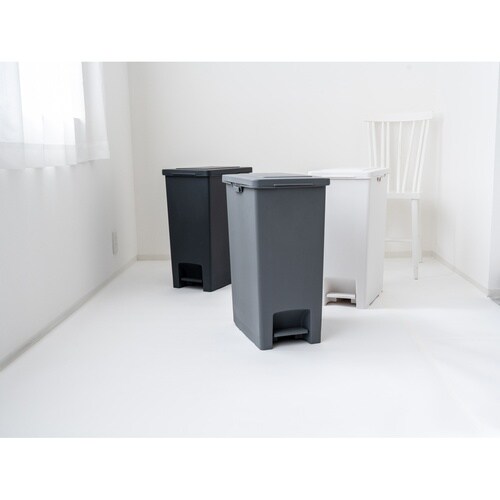 エバンペダルペール45L ゴミ箱 グレー