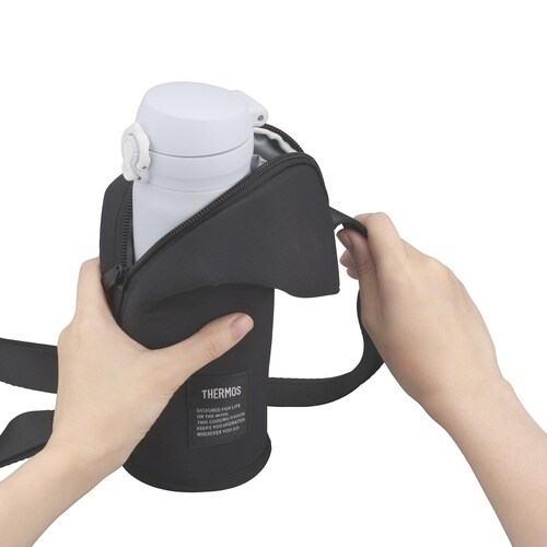 保冷マイボトルポーチ 350ml ブラック