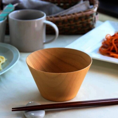 切り出し天然木椀 ウッドボールナチュラルM
