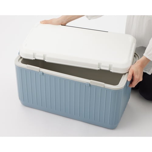 クーラーボックス 24L ホワイト×ブルーグレー