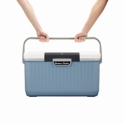 クーラーボックス 24L ホワイト×ブルーグレー