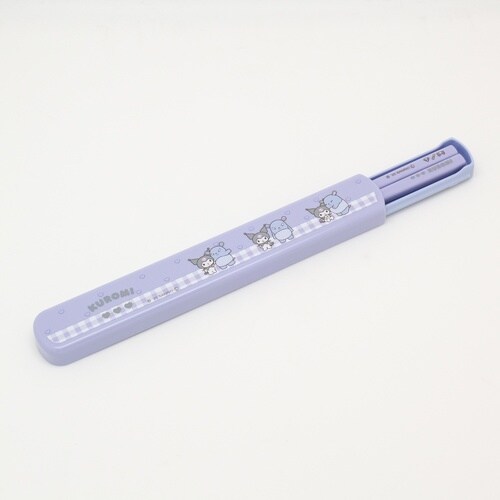 引フタ箸箱セット 19.5cm クロミ