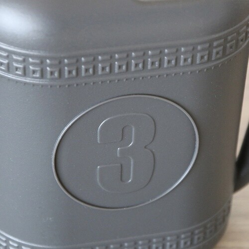 プラスチックジョーロ 3L グレー