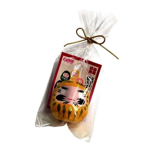 置物 風水だるまさんゴールドワイ 黄