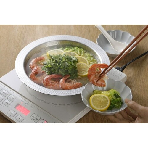 継ぎ目のないステンレス卓上鍋 22cm 47592