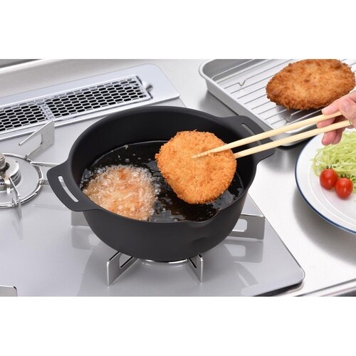 継ぎ目のない揚げ鍋 22cm