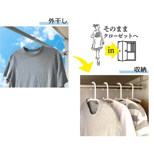 とんがり解消ハンガー 10本組