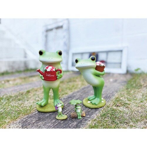 コポー ガーデン プランターとカエル