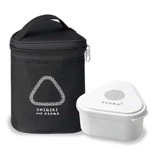 おかず容器付き保冷おにぎりケース2個用 ブラック
