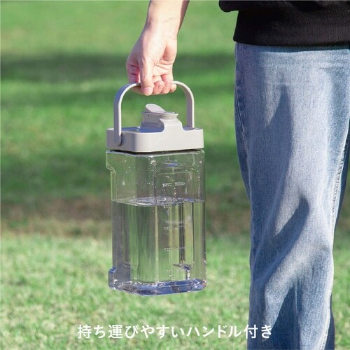 冷蔵庫に入れたまま注げるジャグ クリアブラウン
