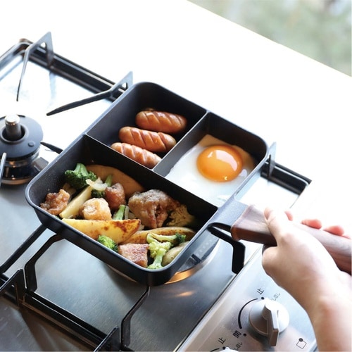 IH対応 三品同時に作れるフライパン MC