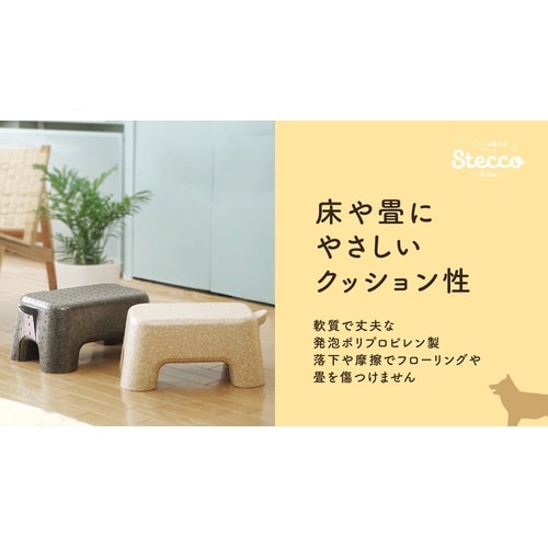 EPP製ソフトな踏台 STECCO オフブラック