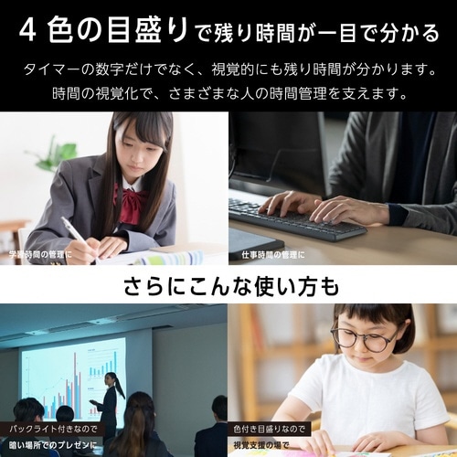 ビジュアルバータイマー プラス シロ