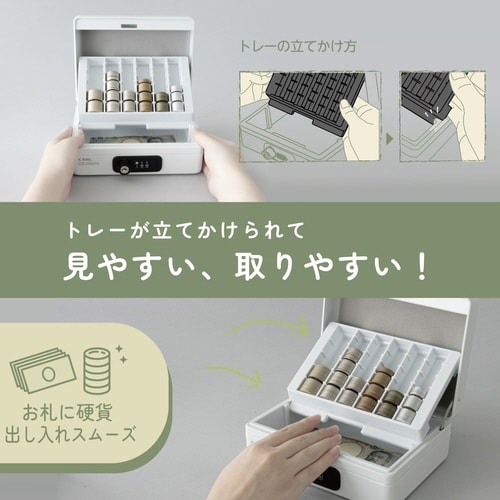 キャッシュボックス(ダイヤル錠) A6サイズ