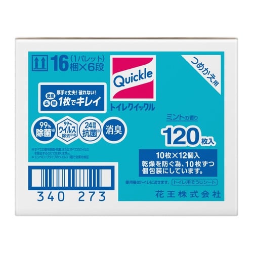 トイレクイックル つめかえ用 120枚