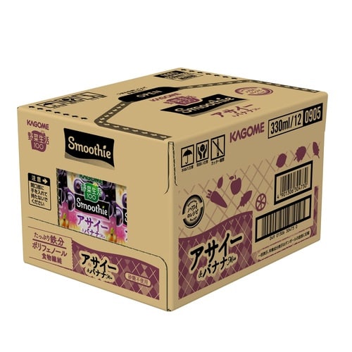 野菜生活スムージーアサイー&バナナ320ml12本