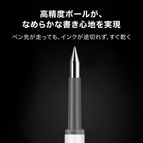 ゲルインクボールペン黒0.5mmグリップNA×10